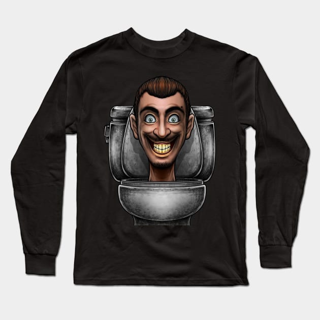 Skibidi toilet Long Sleeve T-Shirt by Winya